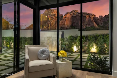 a outdoor living room with furniture