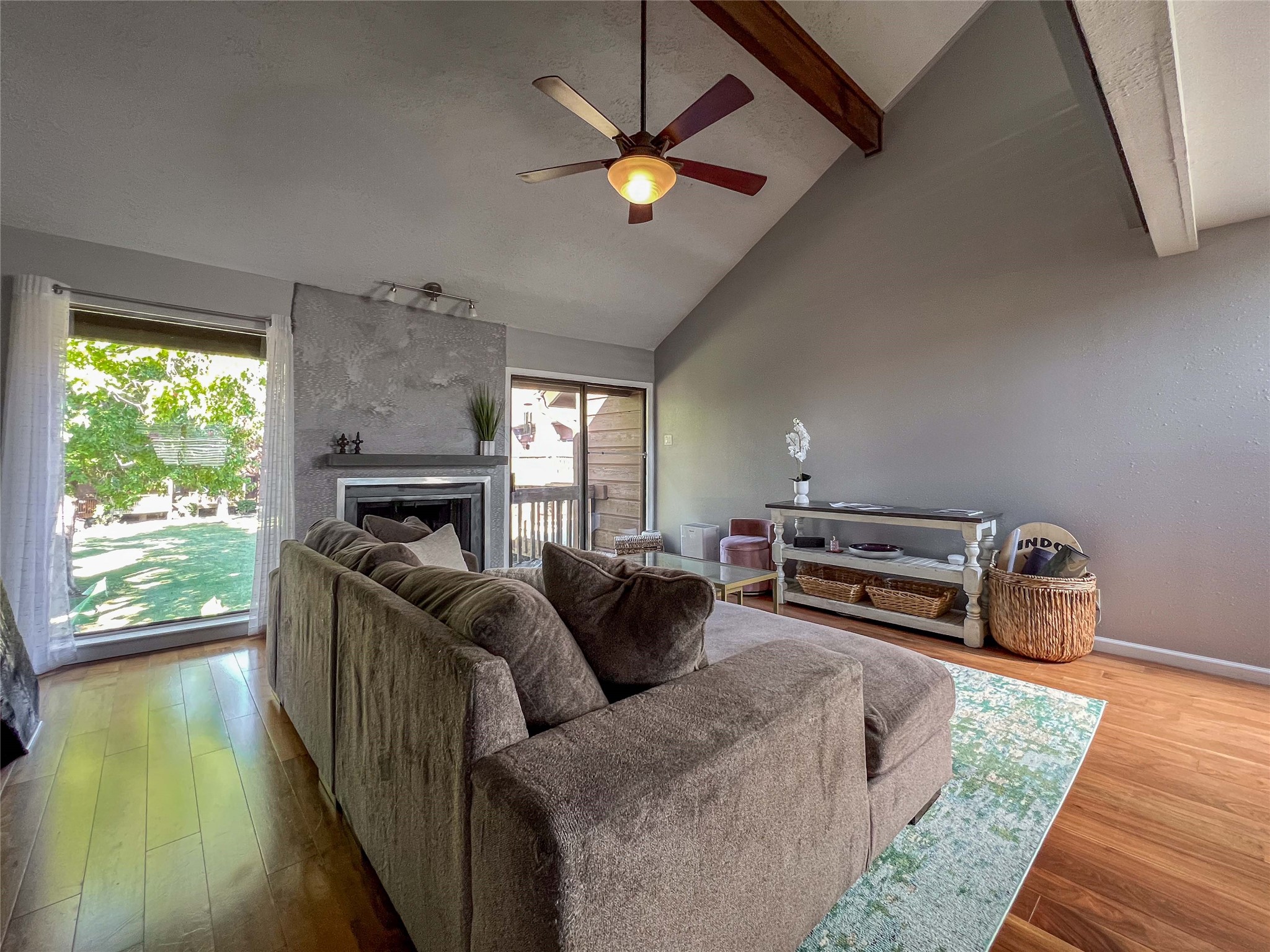 727 Davis Road League City, TX 77573 - Photo 4 of 28 a living room with furniture and a fireplace