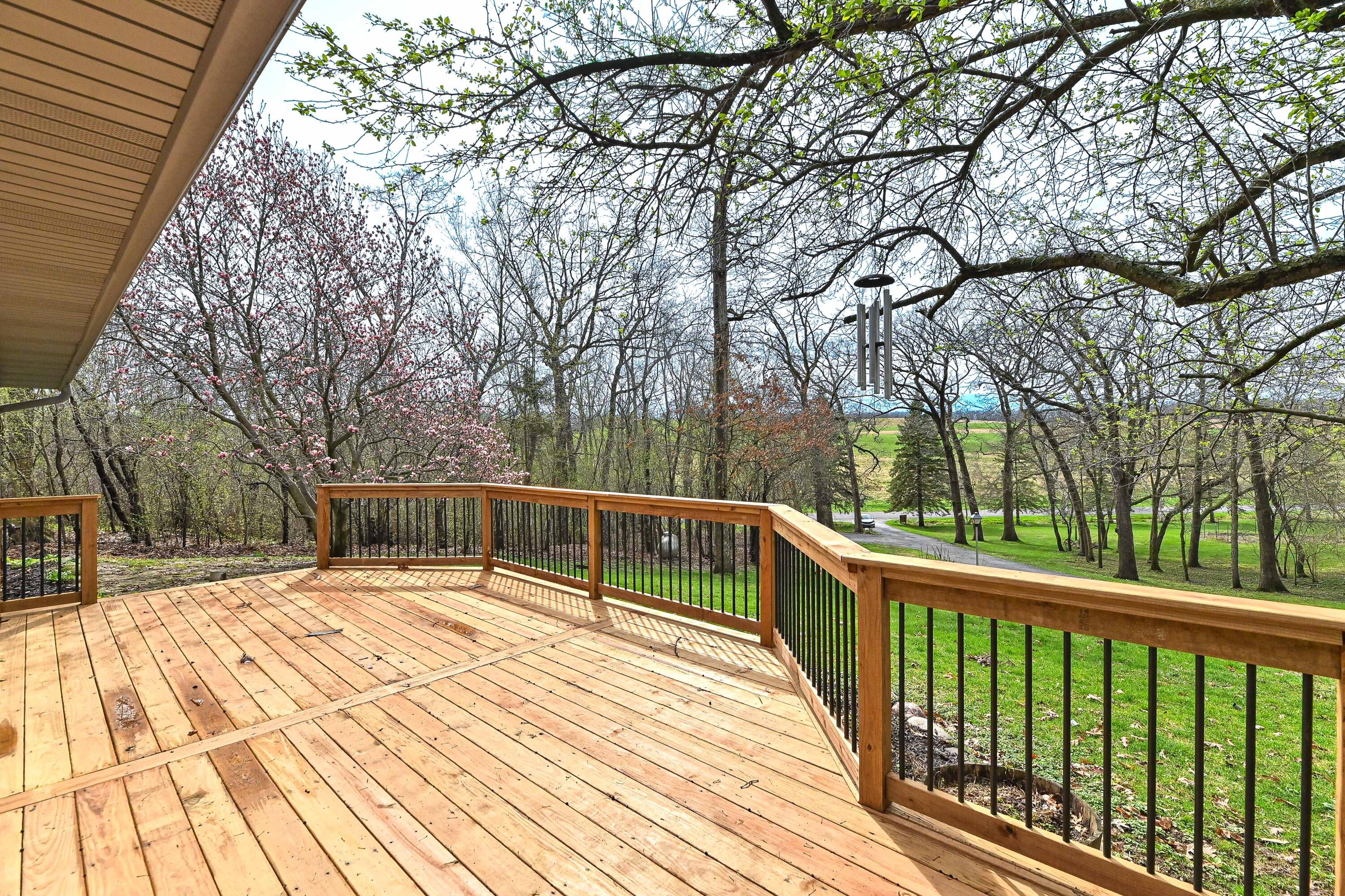 W3730 Scotch Bush Road Lafayette, WI 53121 - Photo 2 of 39 Front Deck