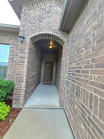 a view of front door of house