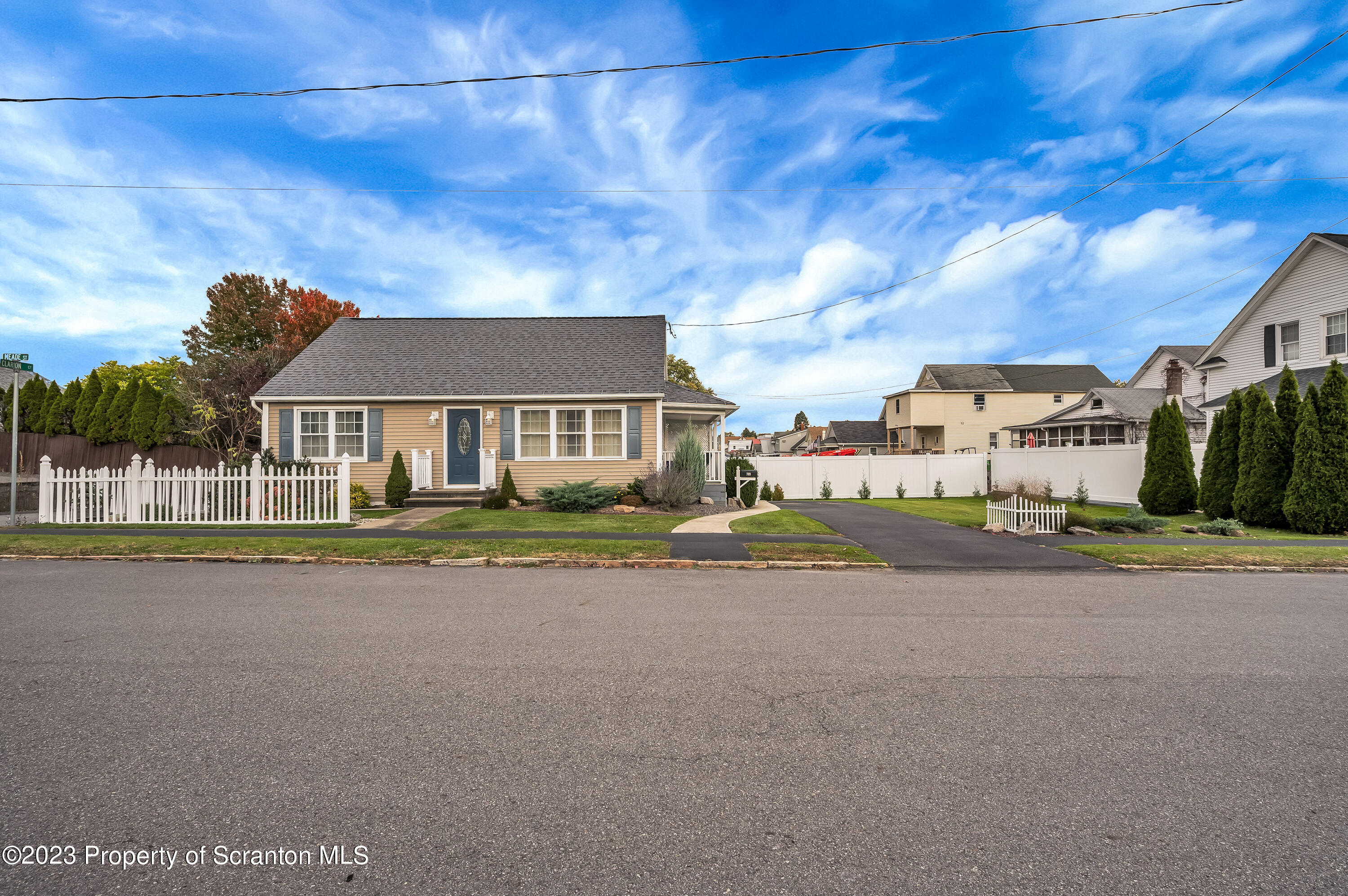 709 Meade Street Throop, PA 18512 - Photo 32 of 37 front view of house with a street