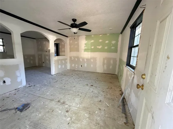 a view of a livingroom with a fireplace