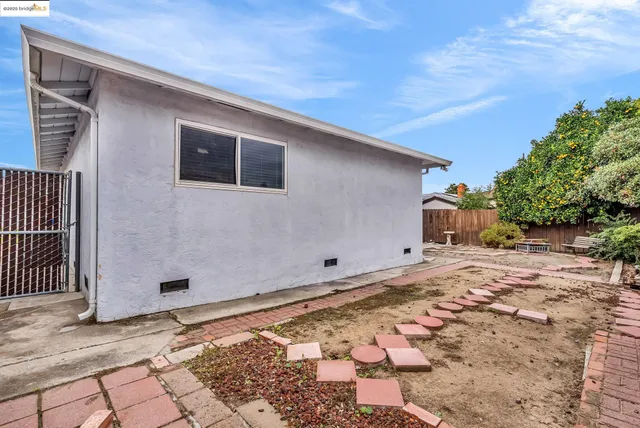 a backyard of a house
