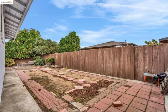 a backyard of a house