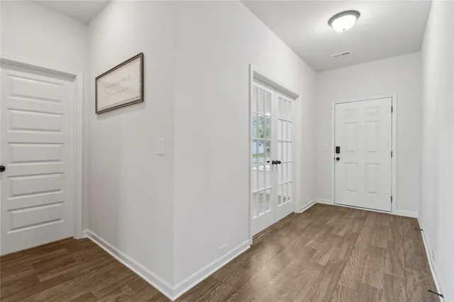 wooden floor in an empty room