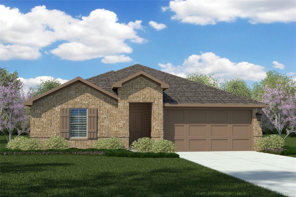 9420 Firedog Drive Fort Worth, TX 76131 - Photo 1 of 1 a front view of a house with a garden and yard