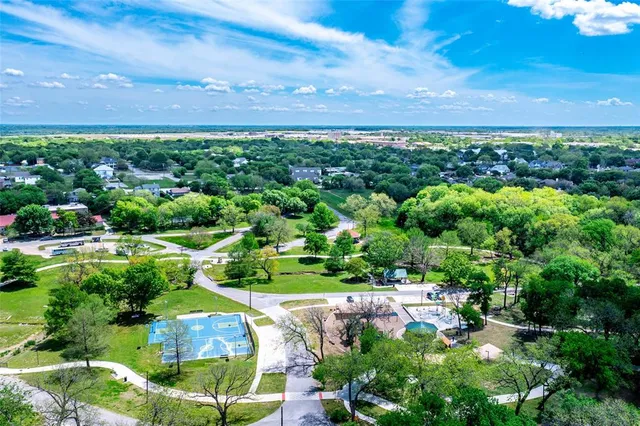 a view of a city with an ocean