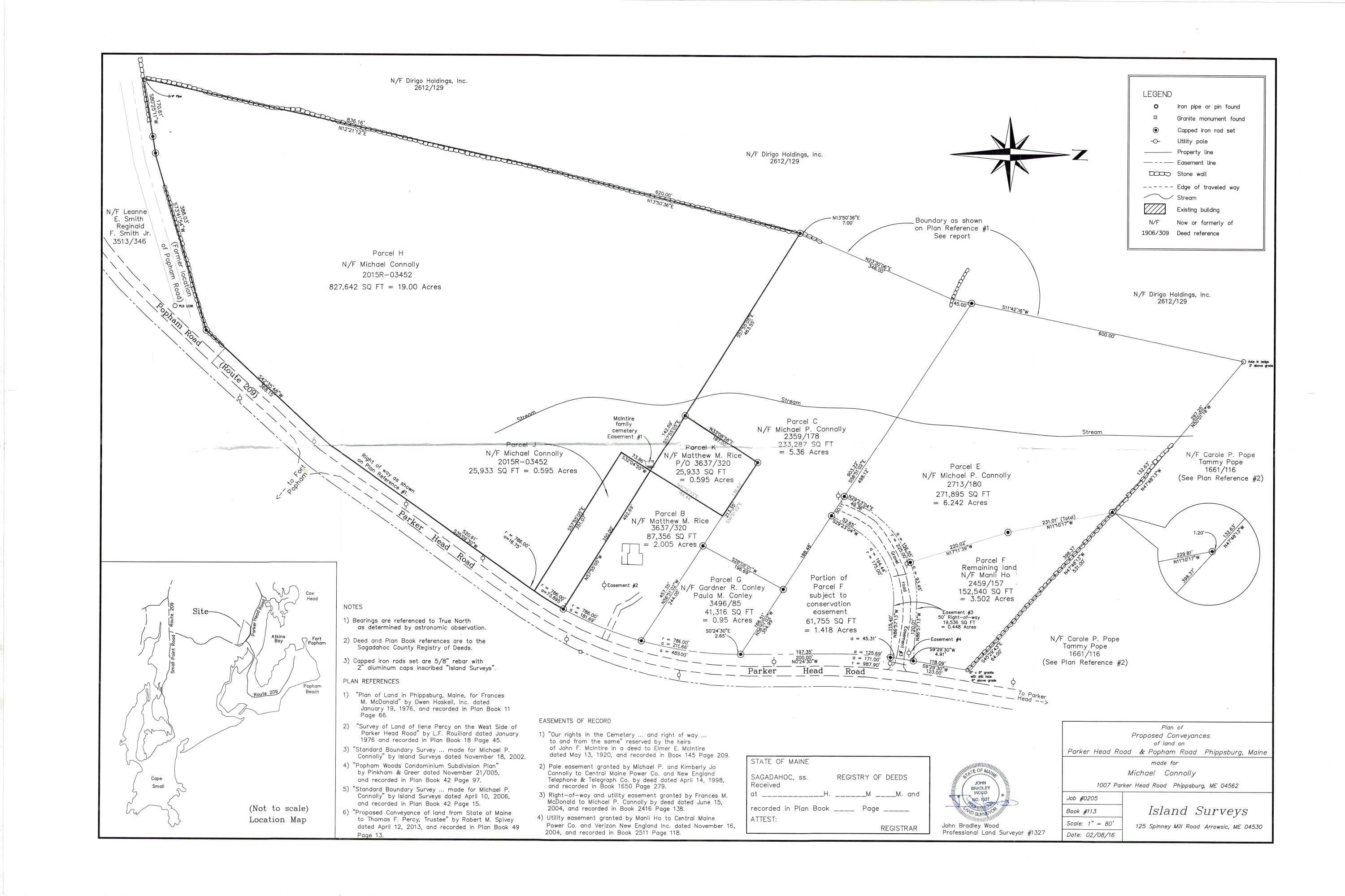 1007 B Parker Head Road Phippsburg, ME 04562 - Photo 10 of 10 1007B Parker Head Rd. - Survey Image