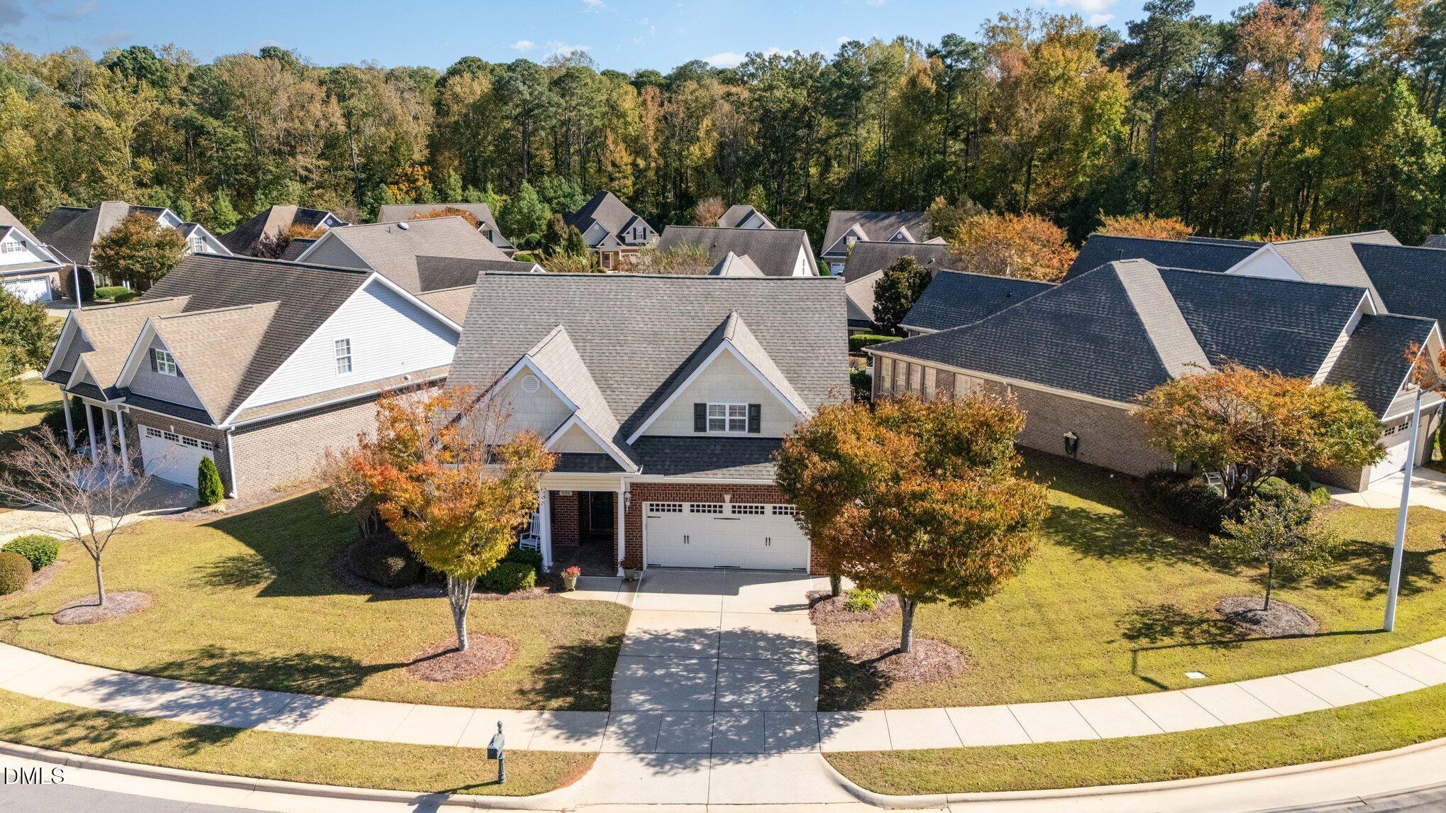 505 Easy Wind Lane Garner, NC 27529 - Photo 28 of 40 a aerial view of a house with a yard