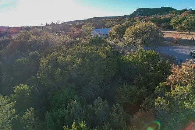 a view of outdoor space with lots of trees