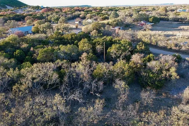 a view of a lake with a city