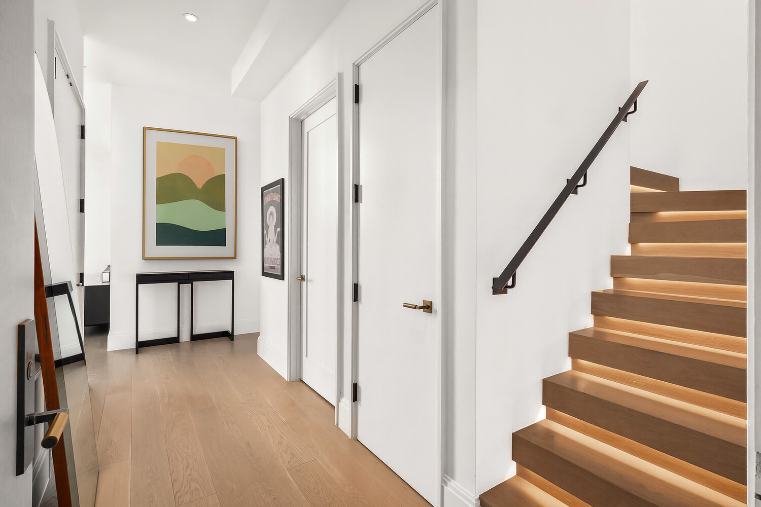 438 East 12th Street, Unit PHF Manhattan, NY 10009 - Photo 15 of 20 a view of a hallway with staircase