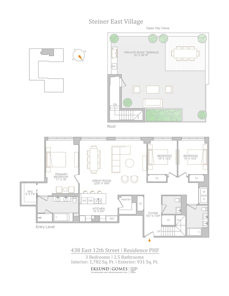 438 East 12th Street, Unit PHF Manhattan, NY 10009 - Photo 20 of 20 a black and white photo of a refrigerator