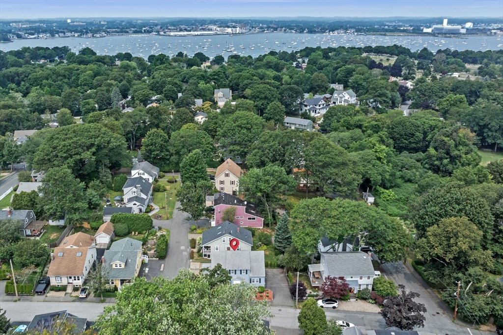 10 Shepard Street Marblehead, MA 01945 - Photo 9 of 42 an aerial view of a city with lots of residential buildings