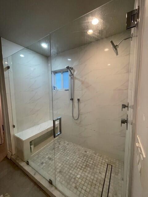 8 Bowen Drive Key Largo, FL 33037 - Photo 15 of 27 a bathroom with a granite countertop shower and a sink