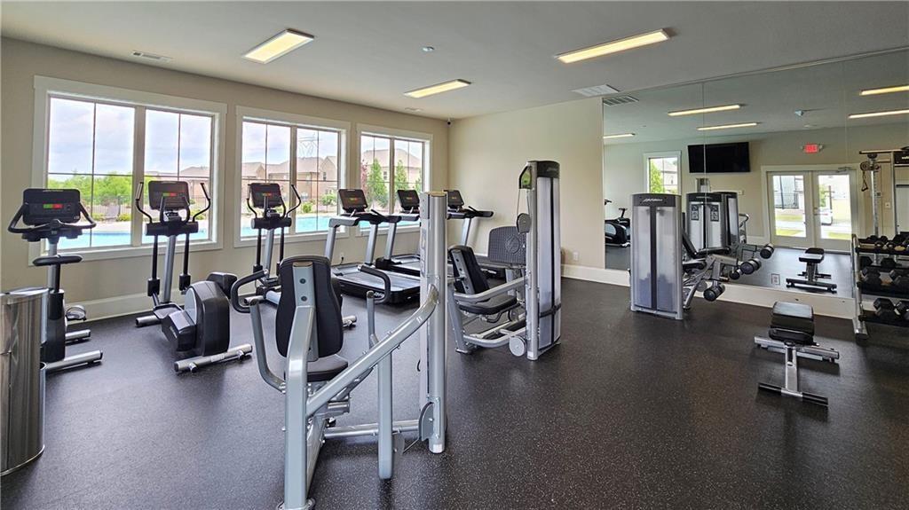 2747 Pearl Rdg Trace Buford, GA 30519 - Photo 38 of 41 a view of a room with gym equipment
