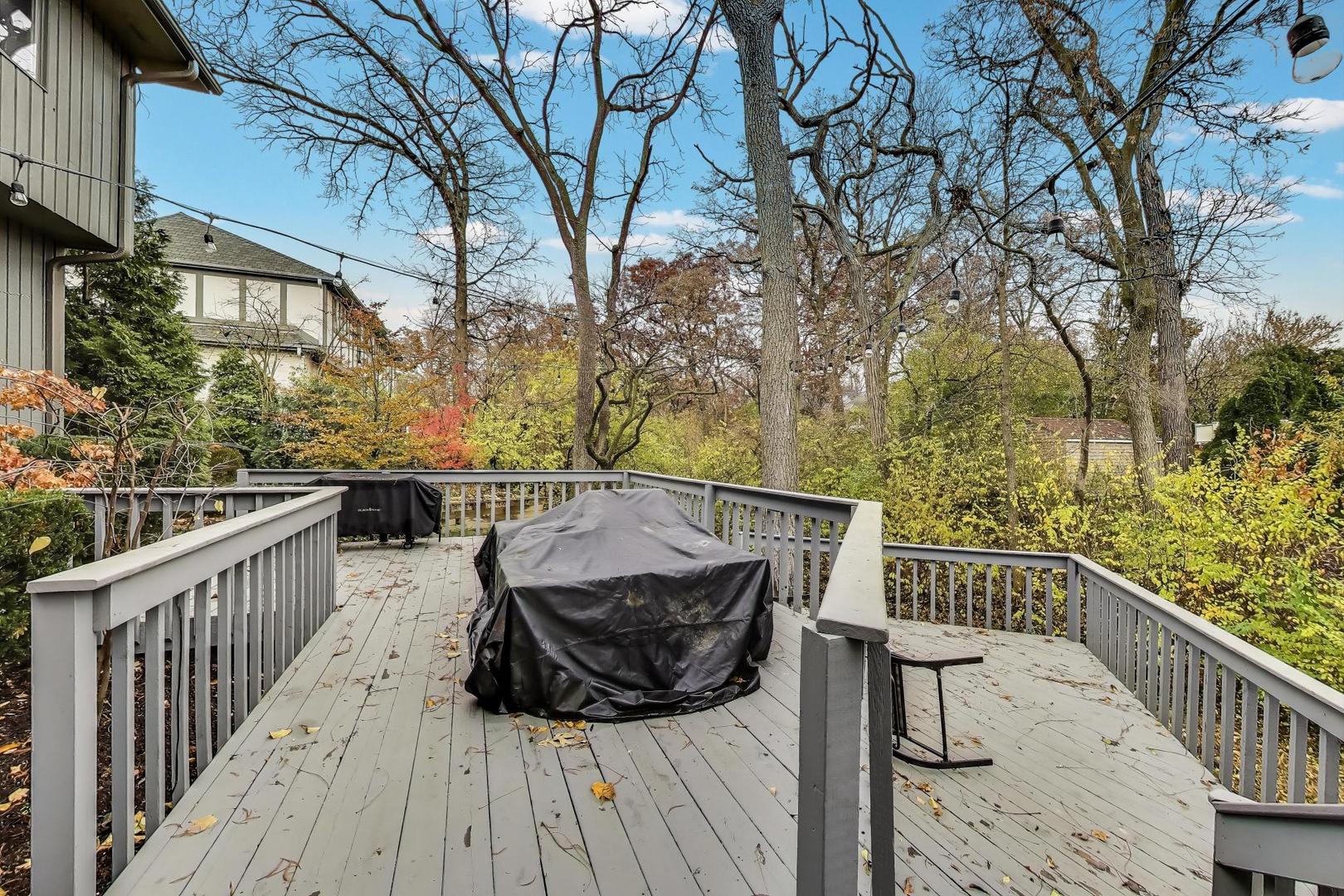 11515 Burr Oak Lane Burr Ridge, IL 60527 - Photo 49 of 73 a view of balcony with wooden floor and fence