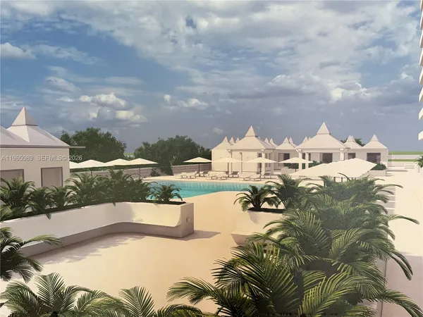 a view of building with lake view