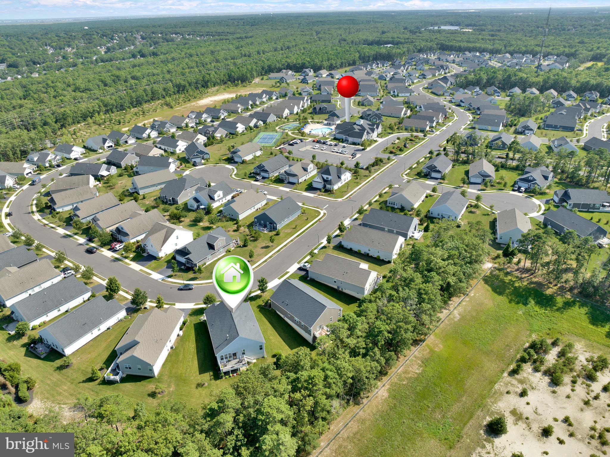 66 Butler Drive Barnegat, NJ 08005 - Photo 34 of 49 an aerial view of residential houses with outdoor space