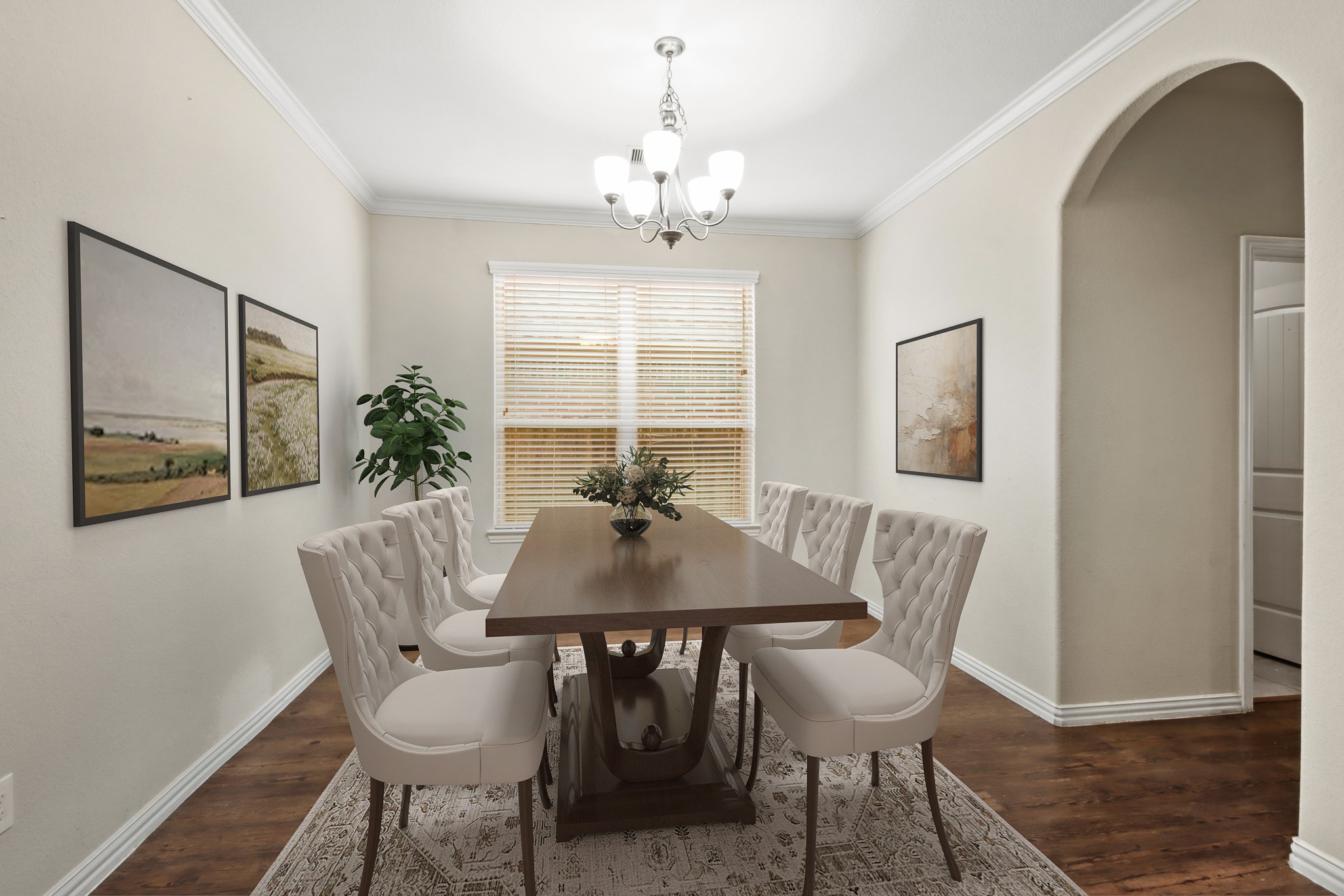 23122 Biddle Drive Porter, TX 77365 - Photo 7 of 26 Elegant formal dining room adjacent to the kitchen, perfect for gatherings and entertaining
