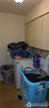 a room with a fireplace