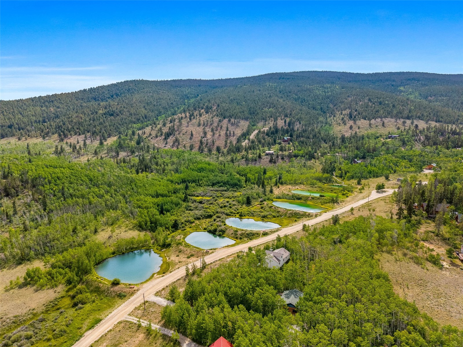 155 Lamb Mountain Road Fairplay, CO 80440 - Photo 45 of 48 a view of a lush green hillside and houses