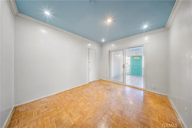 a view of an empty room