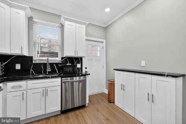 a storage room with washer and dryer