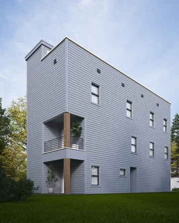 a view of front door of house