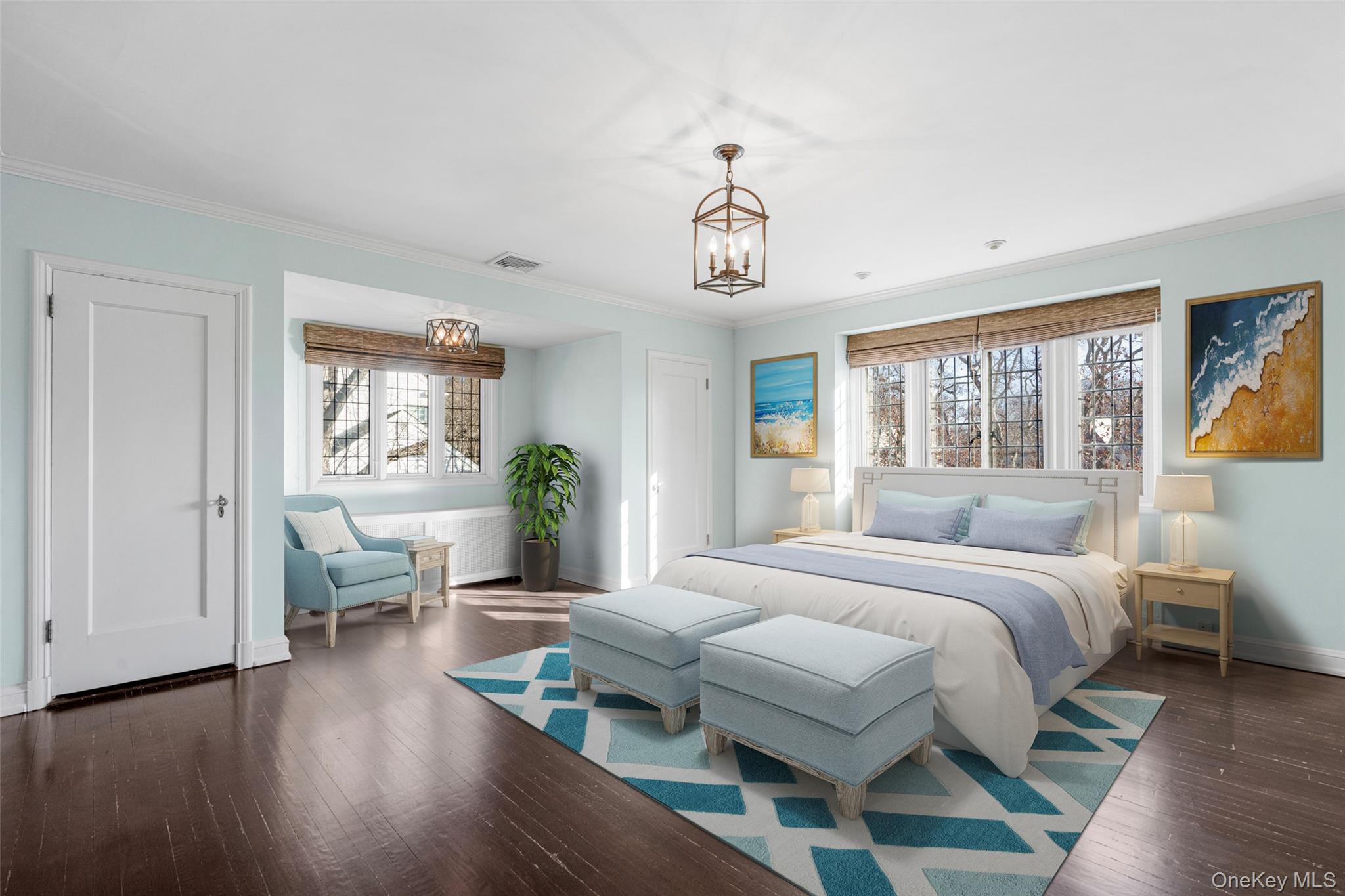 22 Verdun Avenue New Rochelle, NY 10804 - Photo 14 of 31 a bedroom with a bed and wooden floor