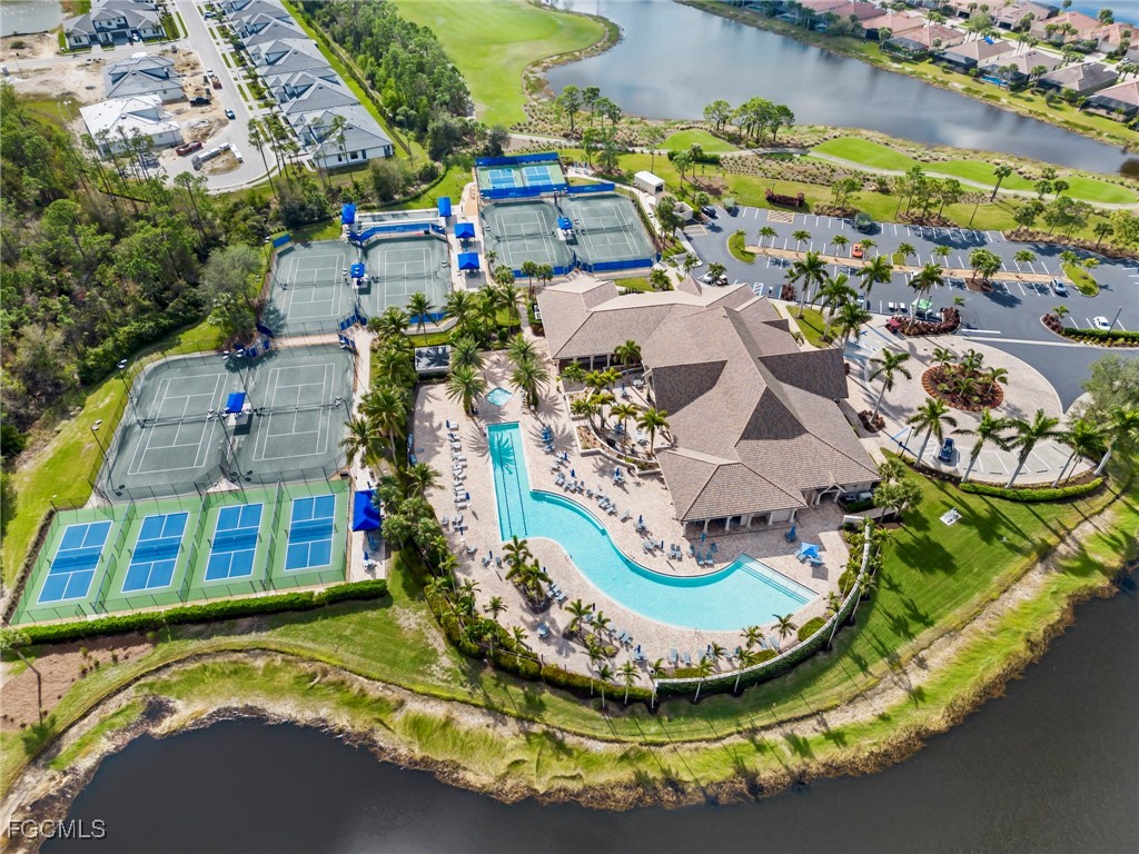 10260 Glastonbury Circle, Unit 102 Fort Myers, FL 33913 - Photo 44 of 44 an aerial view of a house with a swimming pool