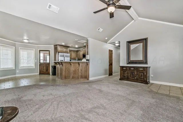 a view of a livingroom with a furniture