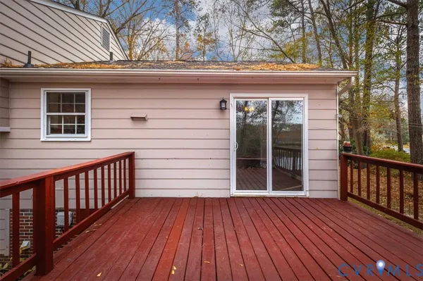 a view of a house with a large window