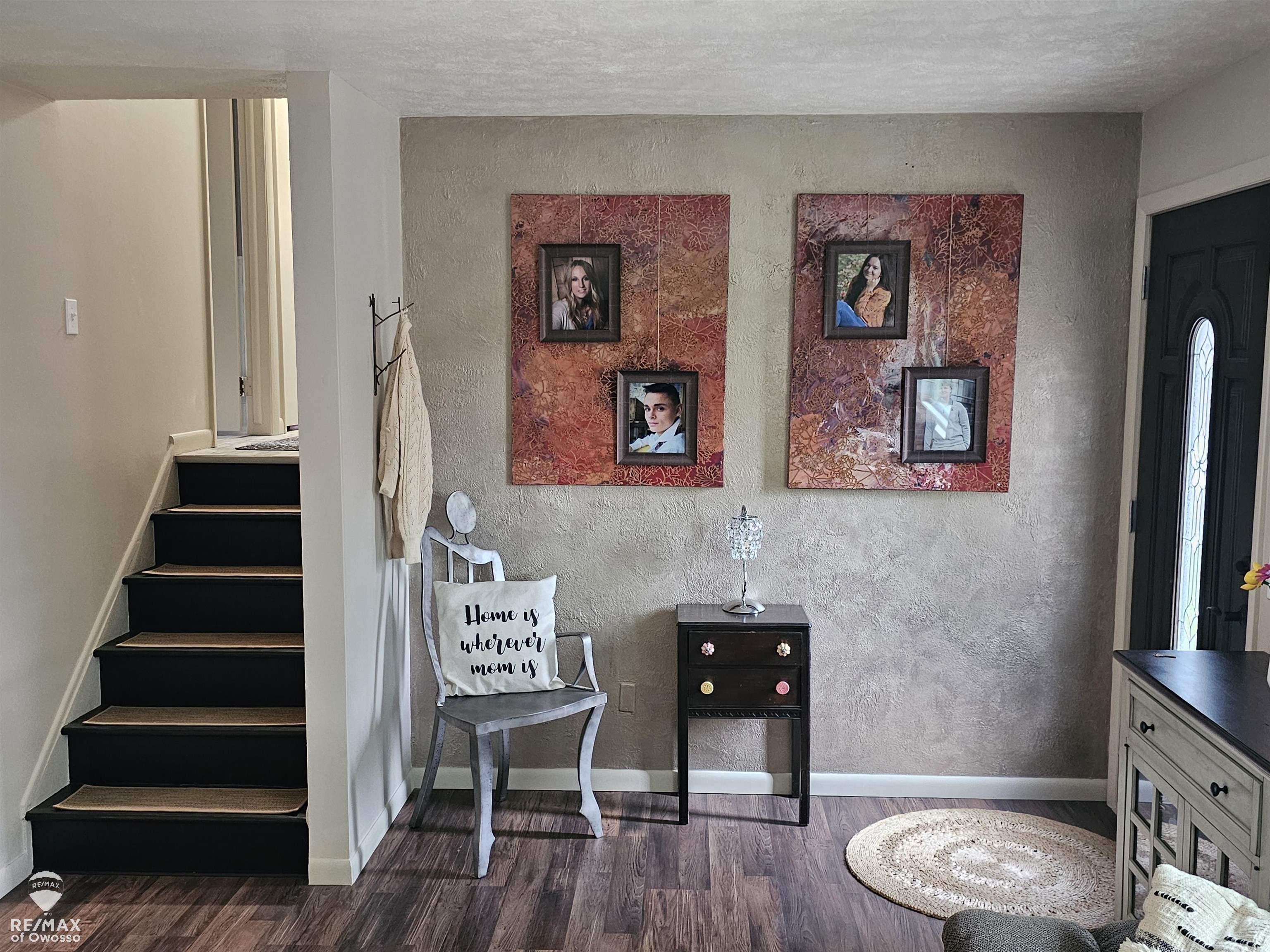 View of Front Entry and Stairs to the upper Level