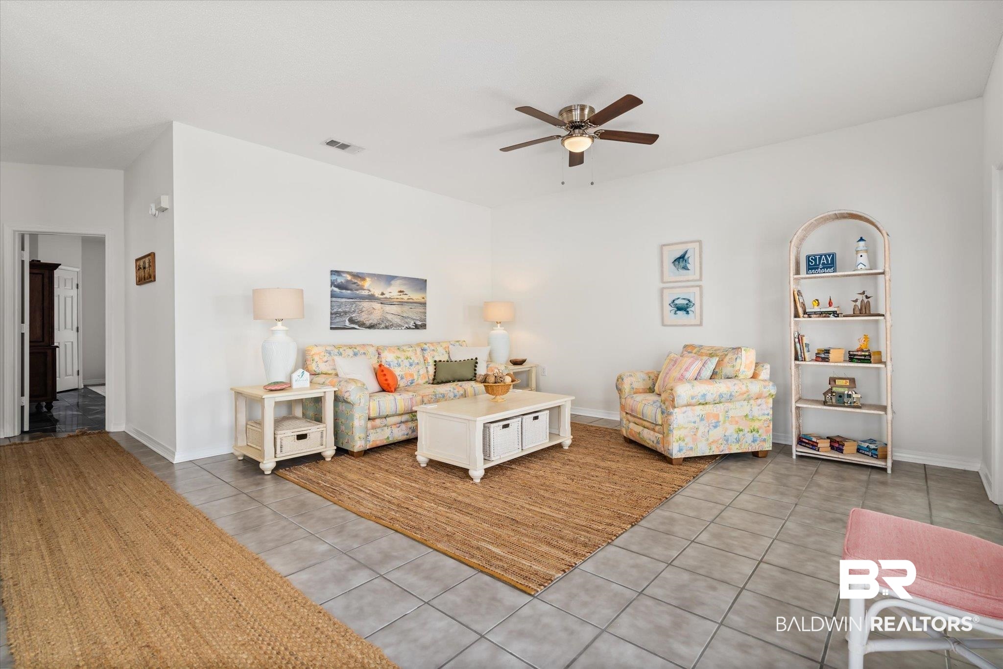 3575 Bayou Road, Unit A 10 Orange Beach, AL 36561 - Photo 7 of 31 Tiled living room with a view