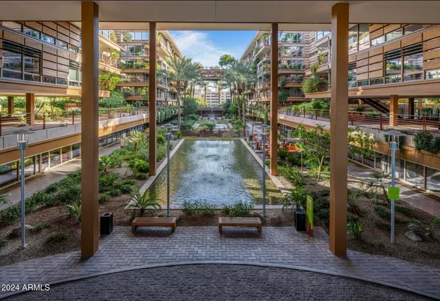 a room with lots of trees and plants