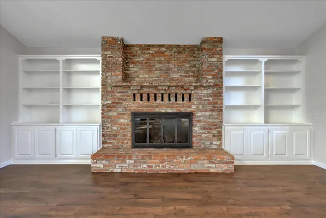 wooden floor in an empty room