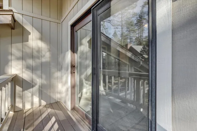 a view of a trees in a park