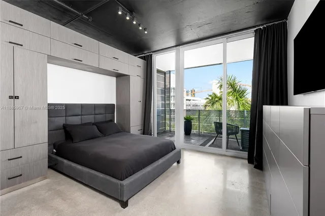 a view of balcony with furniture