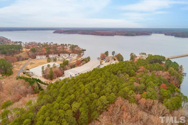 a view of lake and mountain