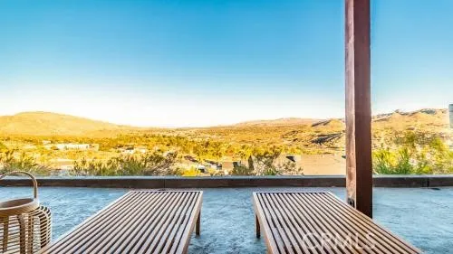 a view of city and ocean