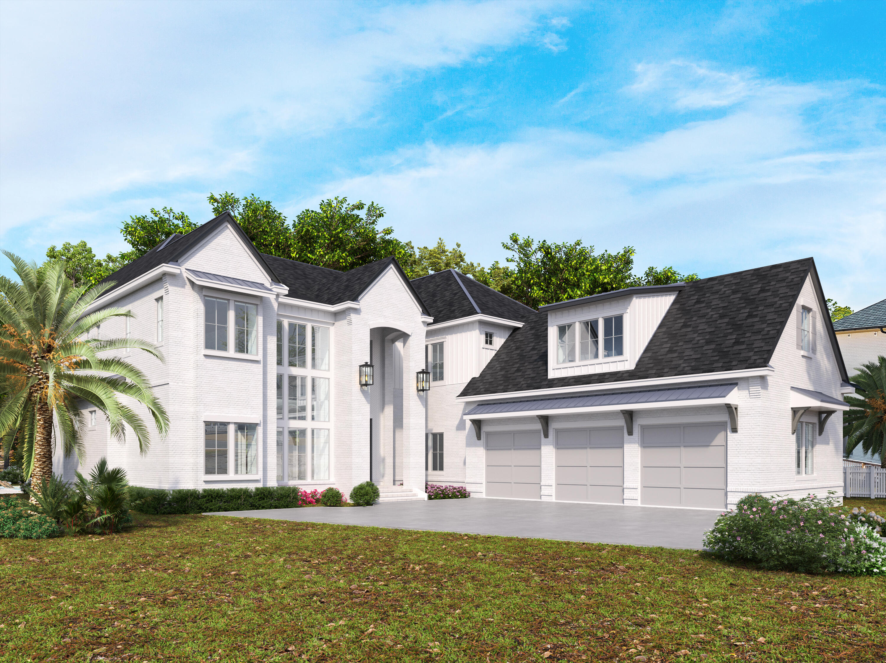 109 Norman Ct Inlet Beach Inlet Beach, FL 32461 - Photo 7 of 25 a front view of a house with a yard and garage