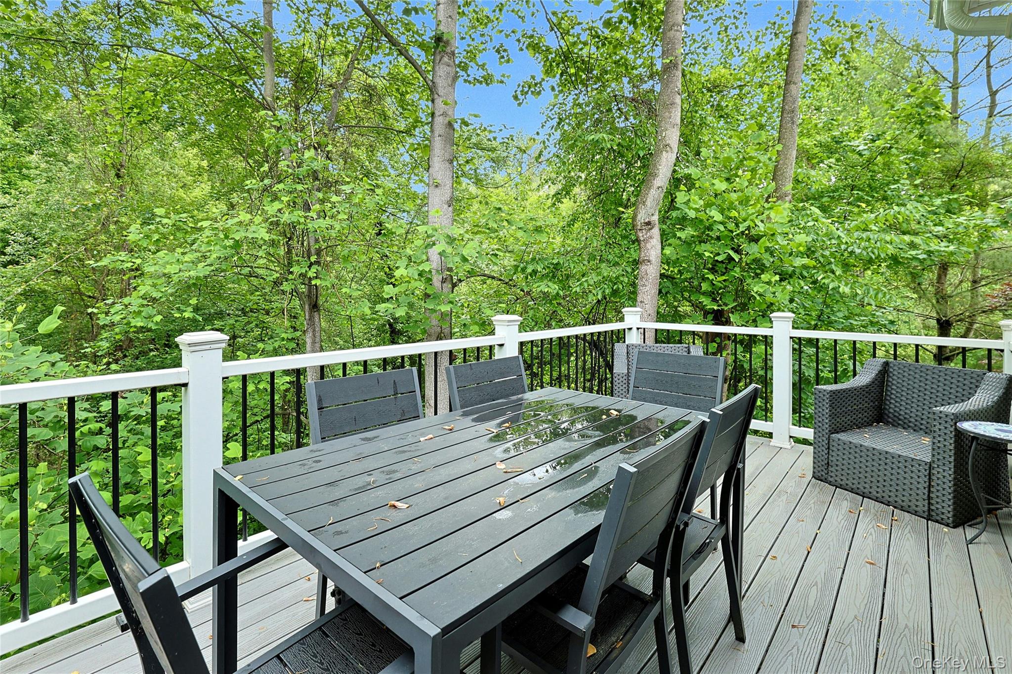 26 Agnew Farm Road Armonk, NY 10504 - Photo 4 of 28 a view of a wooden deck with furniture