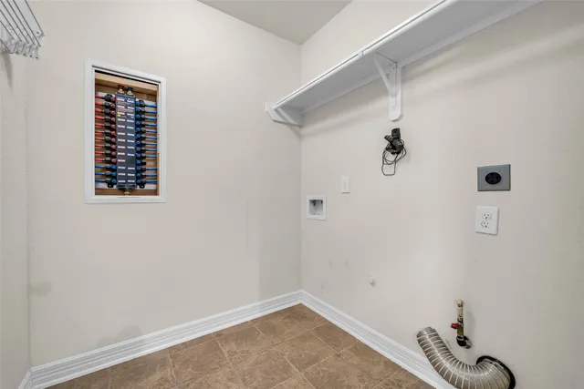 a view of a room with rack on the wall