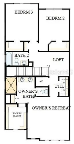 a picture of a bench in a bathroom