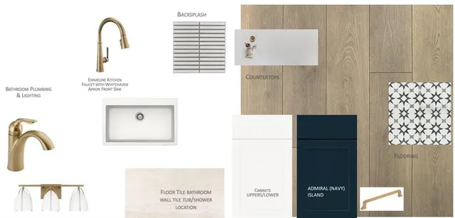 a kitchen with kitchen island sink refrigerator and stove