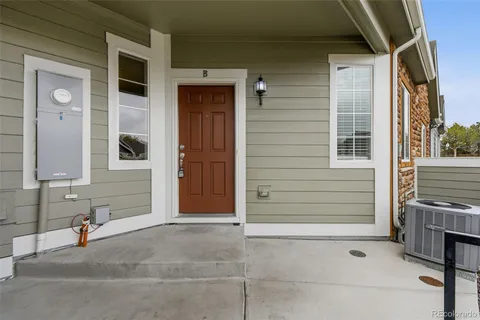a view of front door of house