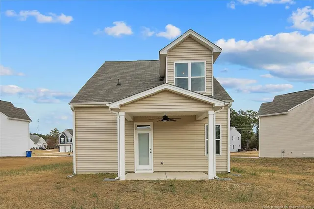 front view of a house with a garage