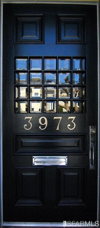 3973 Cesar Chavez San Francisco, CA 94131 - Photo 2 of 46 Gorgeous beveled glass and raised panel door greets you just inside the covered portico.