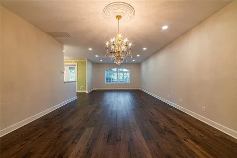 a view of a hallway with entryway